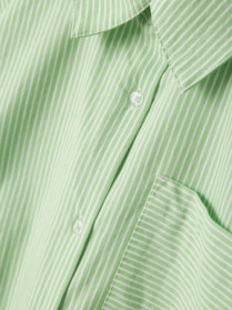 NAME IT Skjorte Oversize Long Bistripe Arcadian Green Stripe